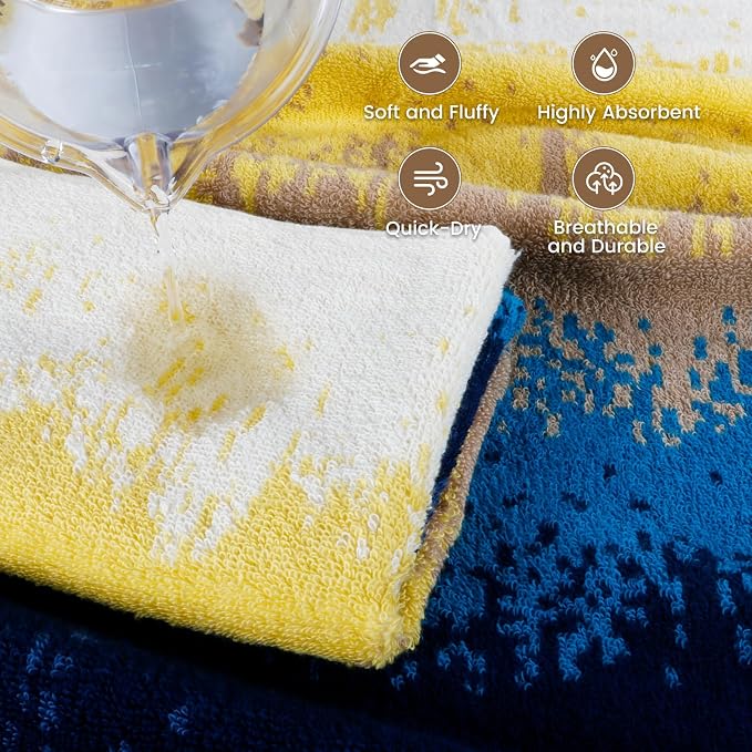 SEMAXE Luxury Bath Towel for Bathroom, 100% Cotton Towel - Image 3