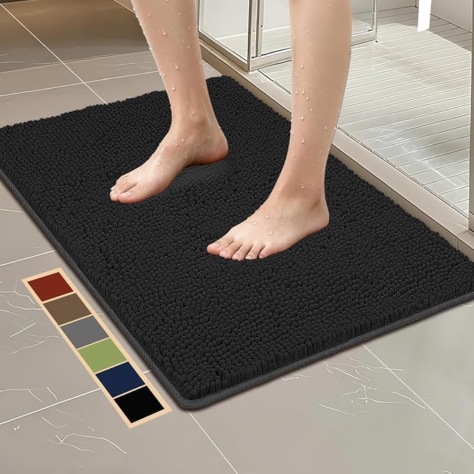 Bcoimo 36"×24" Absorbent Bath Mat, Non-Slip by Bcoimo