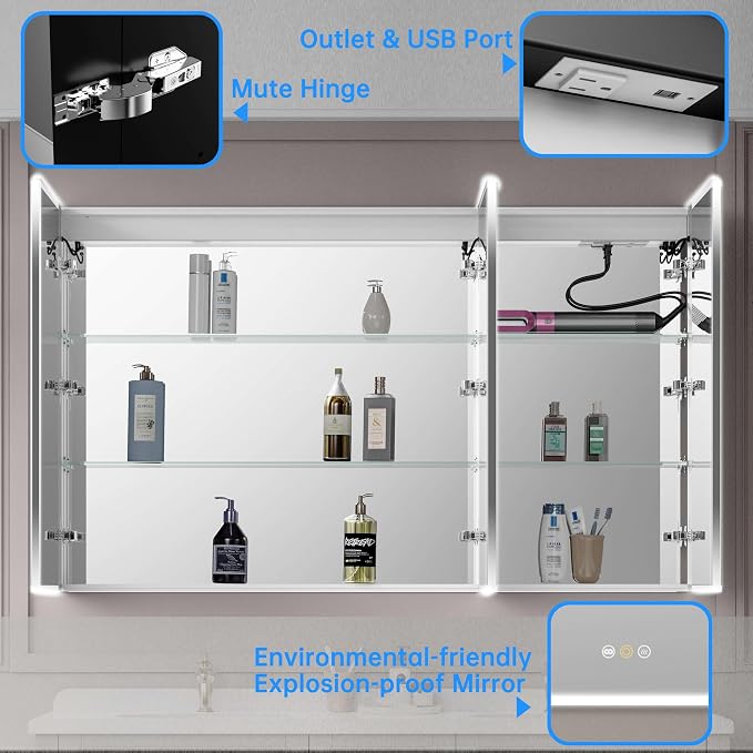 Recessed Medicine Cabinets for Bathroom - Image 5