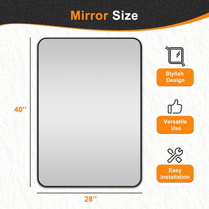 Delma Bathroom Mirror, High-Definition Vanity Mirror, Versatile Mirror - Image 8