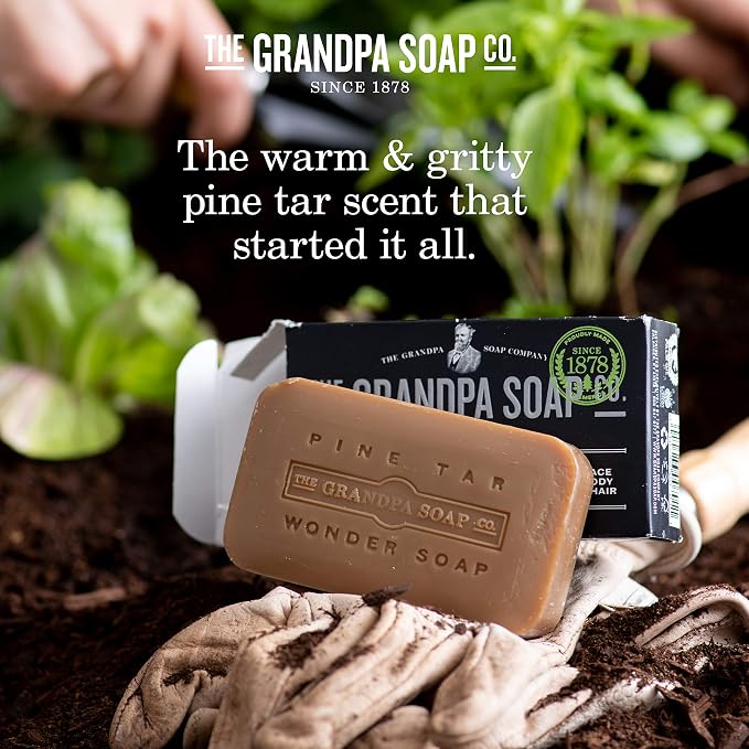 Grandpa's Brands Pine Tar Soap, 4.25 Ounce - Image 4