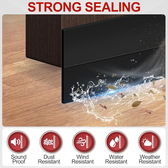MYFAMIREA Door Weather Stripping 2IN x 40FT Door Draft Stopper Seal Tape - Image 3