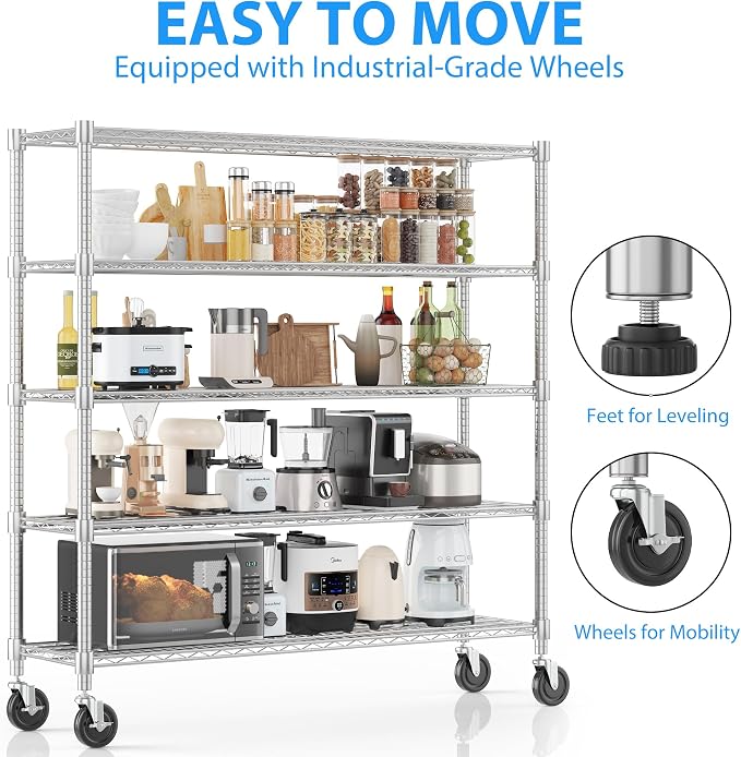 Homdox Heavy Duty Metal Shelves - Image 5