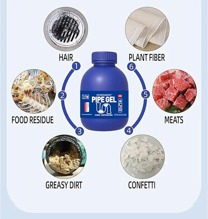 Professional Grade Drain Cleaner, Heavy Duty Pipe Unblocker - Image 7