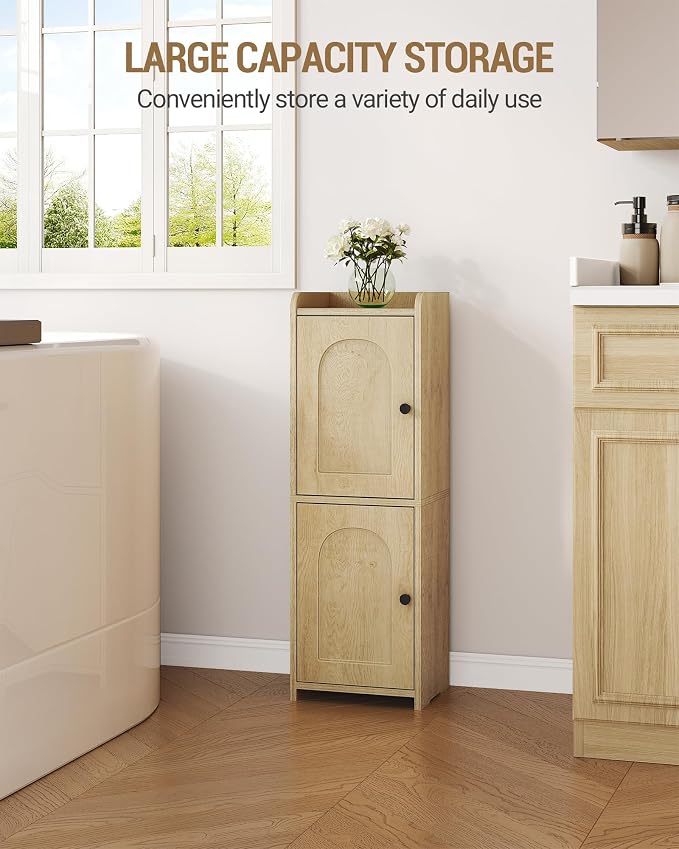 Bathroom Storage Cabinet, Corner Floor Cabinet - Image 4