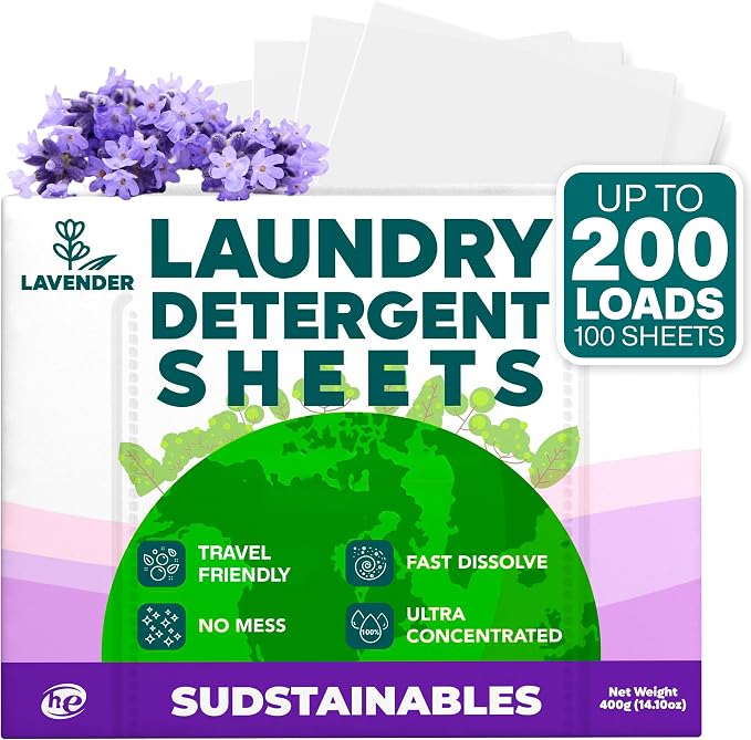Sudstainables Laundry Detergent Sheets 200 Loads – Dissolvable Laundry Sheet - Image 2
