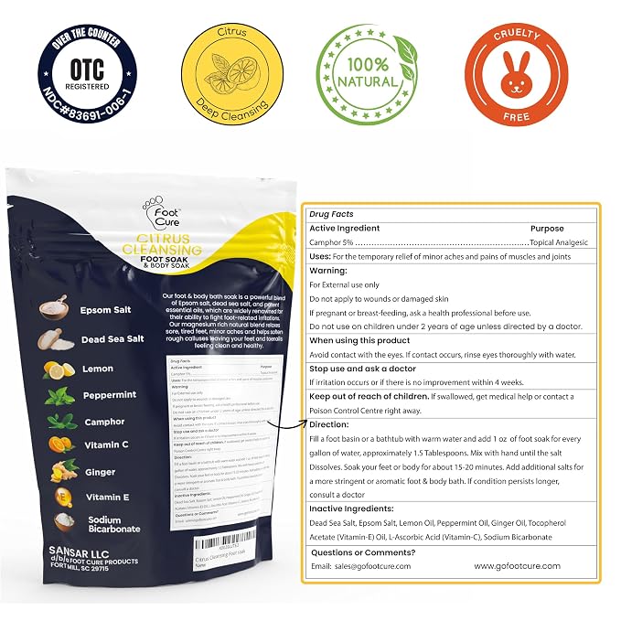 FOOT CURE Premium Epsom Salt Foot Soak - Image 8