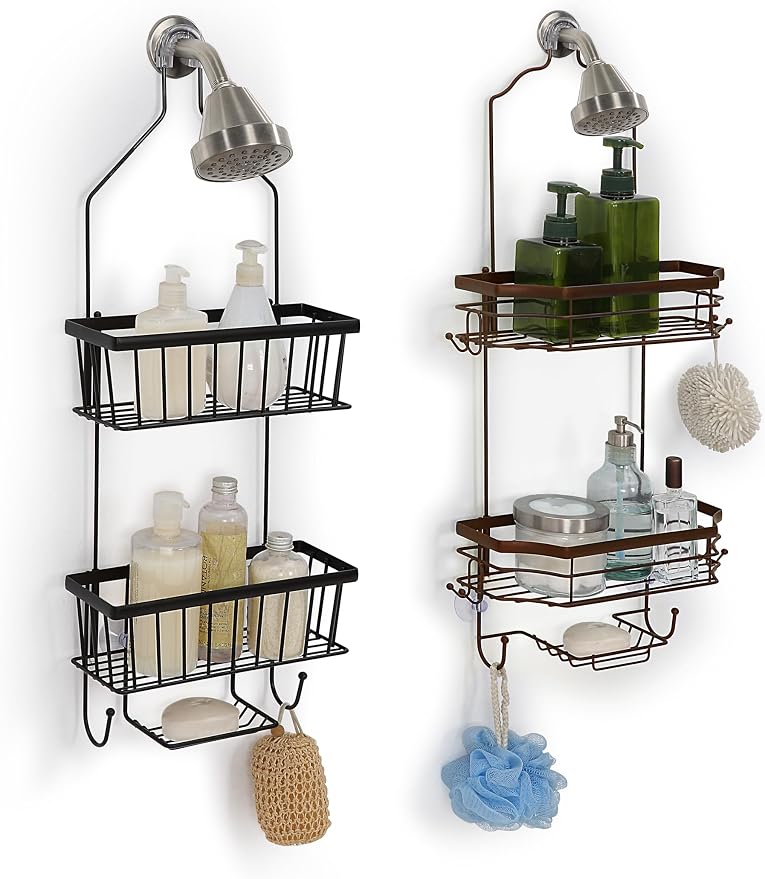 SunnyPoint Bathroom Classic Hanging Over The Shower Head Caddy - Image 5
