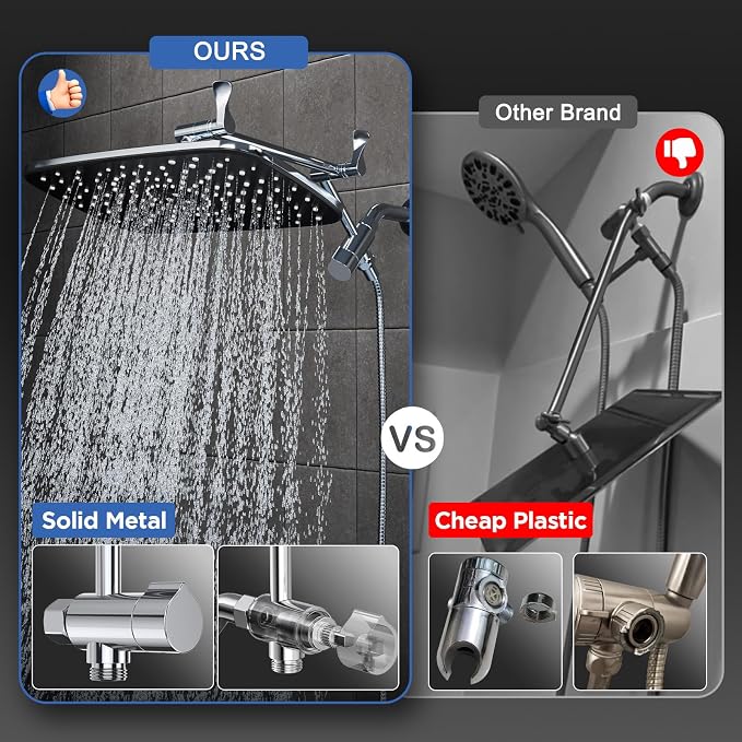 Veken 11.8" Rain Shower Head - Image 7