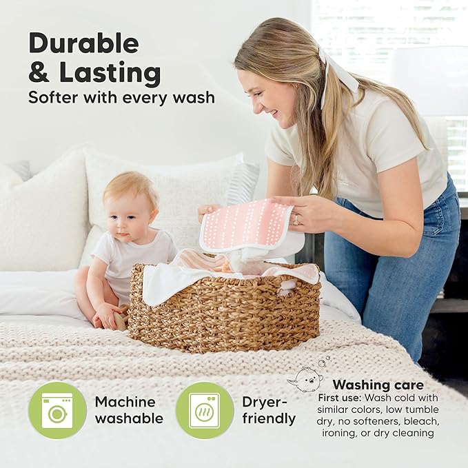 6-Pack Cotton Baby Washcloths for Newborn - Image 5