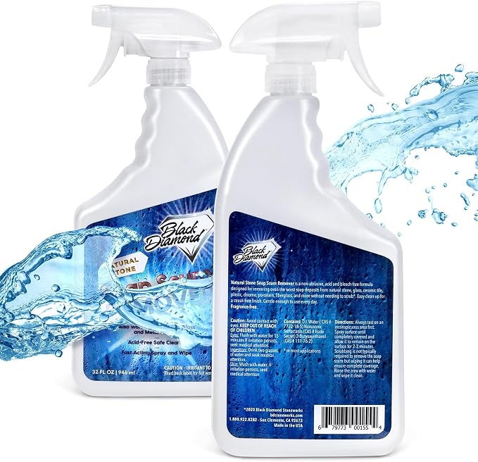 Black Diamond Stoneworks Natural Stone Shower Soap Scum Remover Spray. - Image 2