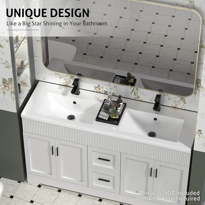 eclife 60" Bathroom Vanities Sink Combo - Image 6