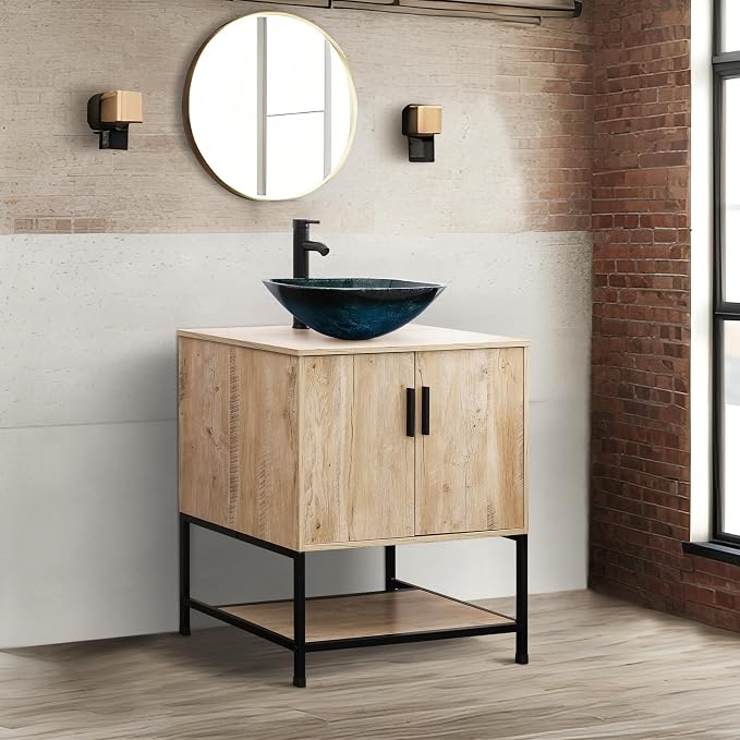 UEV Rustic Oak 30" Bathroom Vanity - Image 3