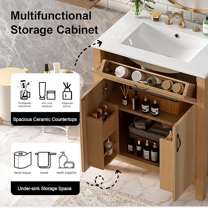 Linique 30" Bathroom Vanity - Image 4