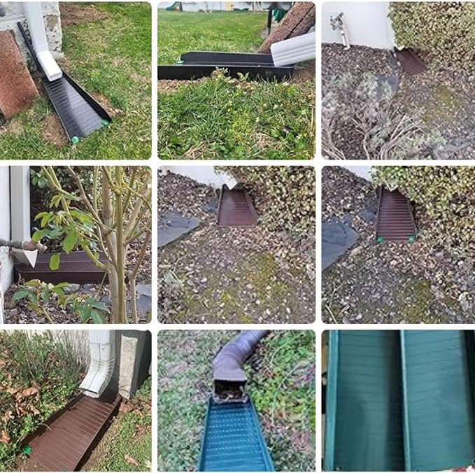 Gutter Downspout Splash Block, 16.3"Drain Gutter Guard Diverter, Gutter - Image 6