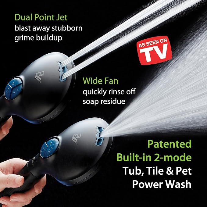 AquaCare High Pressure 10 Spray Mode Filtered Showerhead - Image 3