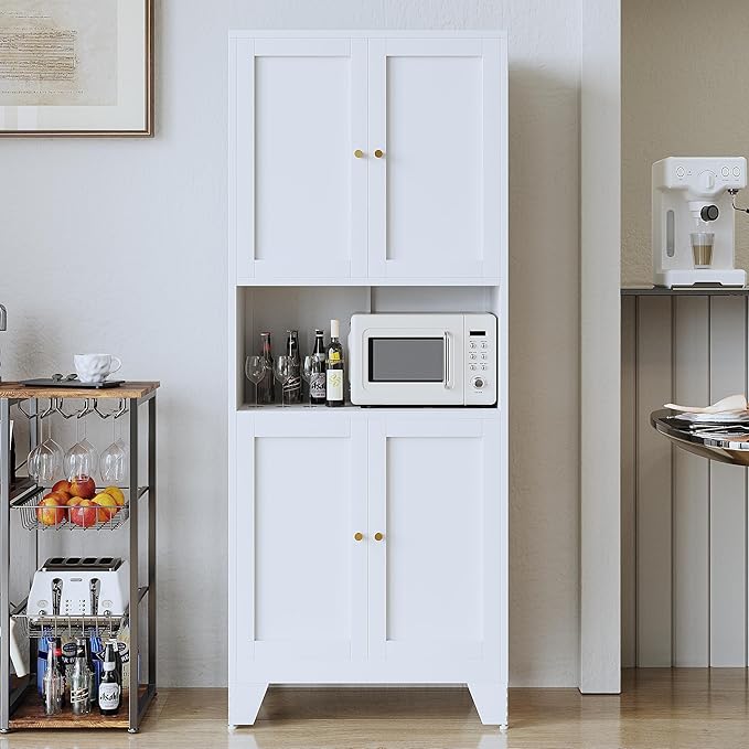 69" Tall Metal Kitchen Pantry Storage Cabinet - Image 2