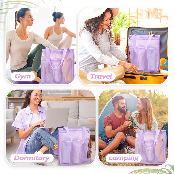 Portable Mesh Shower Caddy, Gym Travel Camp Dorm Room Essentials - Image 6