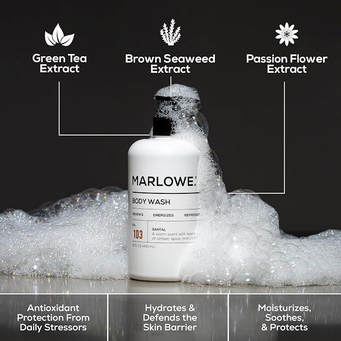 MARLOWE. No. 103 Body Wash 15 oz Pump, Energizing & Refreshing Shower Gel - Image 2