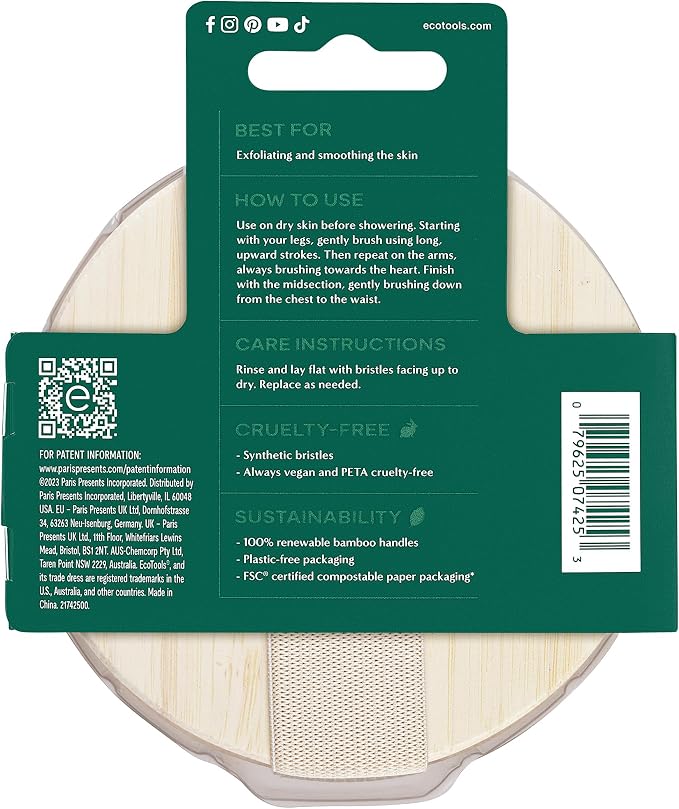 EcoTools Dry Body Brush 4-Pack – Exfoliating Body Scrubber - Image 9