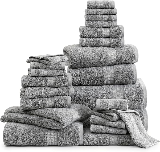 Lane Linen Complete 24 PCs Bath Towel Set by LaneLinen