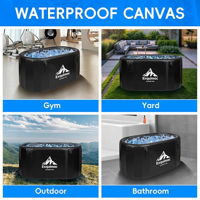 Ice Bath Tub, 216 Gallon Inflatable Cold Plunge Tub - Image 6