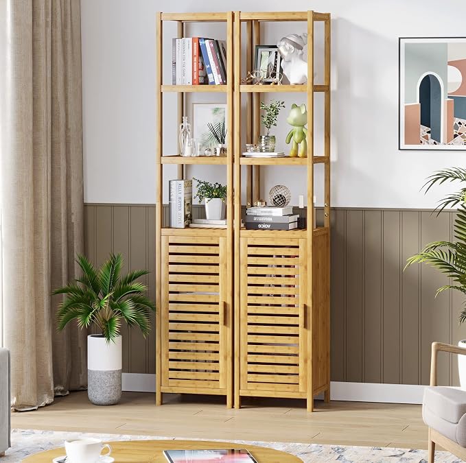 VIAGDO Storage Tall Slim Cabinet - Image 4