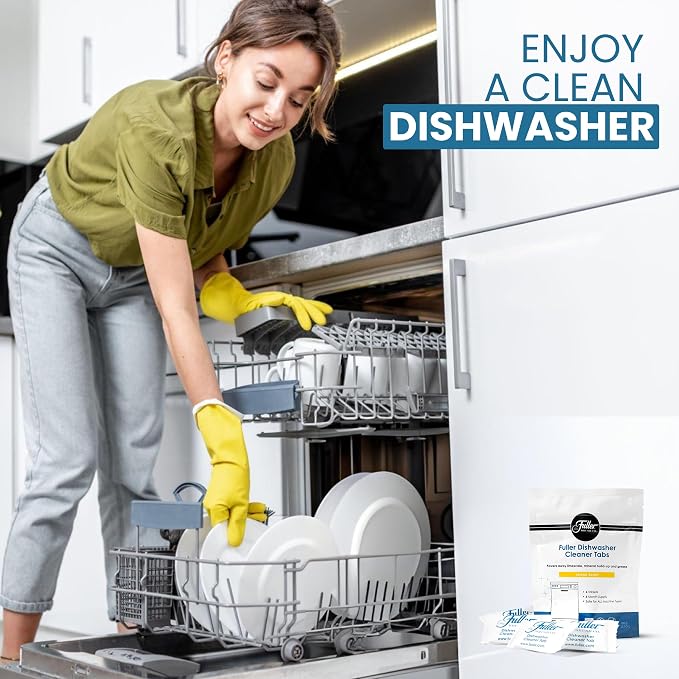 Fuller Dishwasher Cleaner Tabs – Lemon Scent – Eliminates Limescale, Grease & - Image 7
