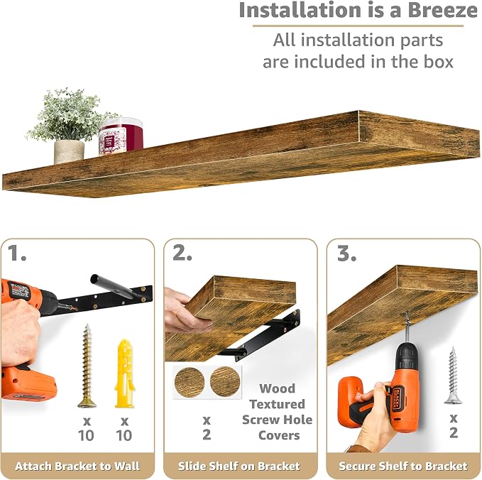 Sorbus Floating Shelves for Wall - Image 4