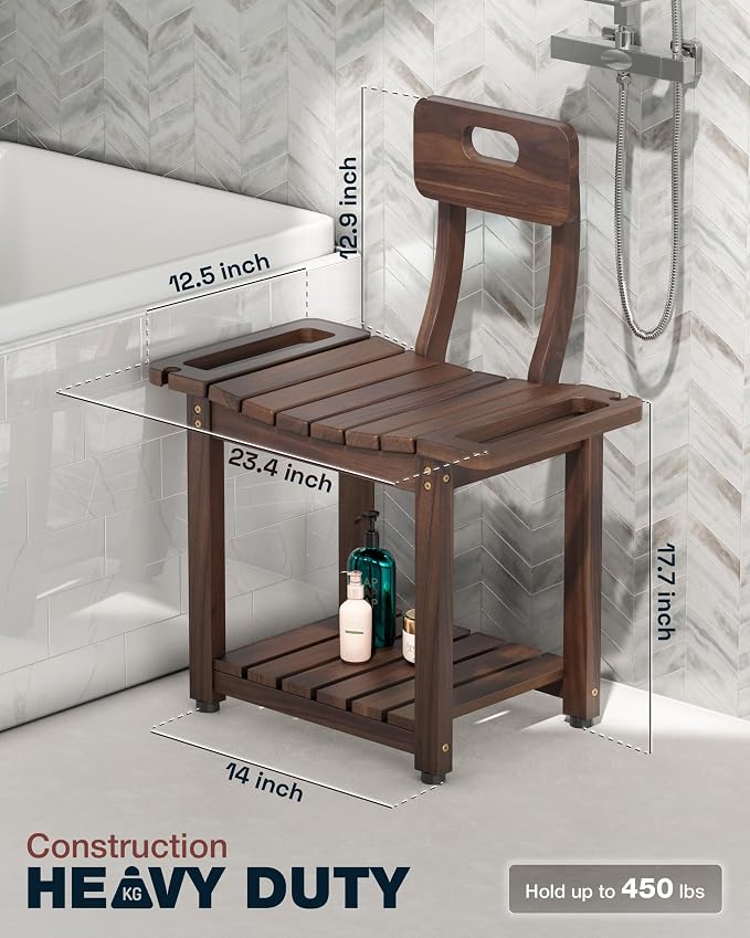 BLUEWEST 23.4'' Shower Chair - Image 4