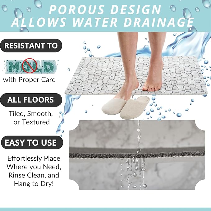 Enkosi Loofah Non-Slip Shower Mat - Image 4
