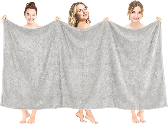 American Soft Linen Oversized Bath Sheet 40x80 Extra Large by AmericanSoftLinen