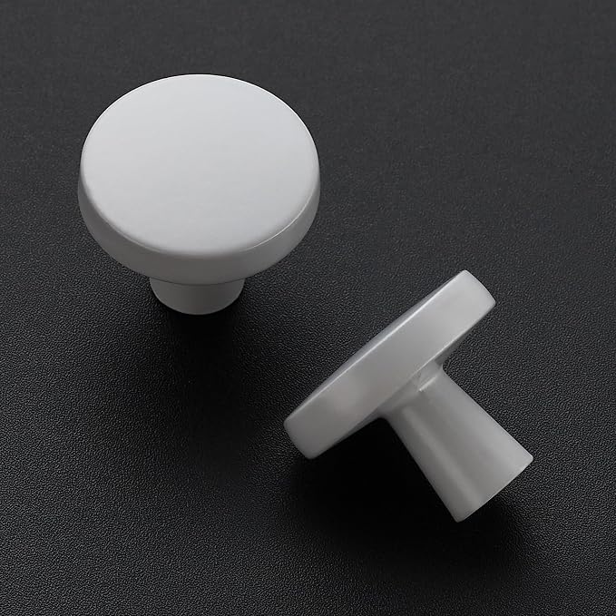 Ravinte 5 Pack Drawer Pulls 1-1/4 Inch Kitchen Cabinet Knobs Solid Round - Image 2