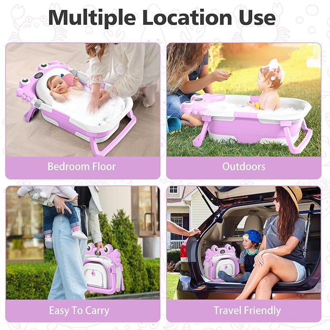 Collapsible Baby Bathtub for Newborns - Image 7