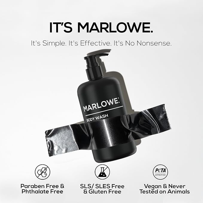 MARLOWE. No. 103 Body Wash 15 oz Pump, Cedarwood + Sea Salt, Energizing & - Image 4
