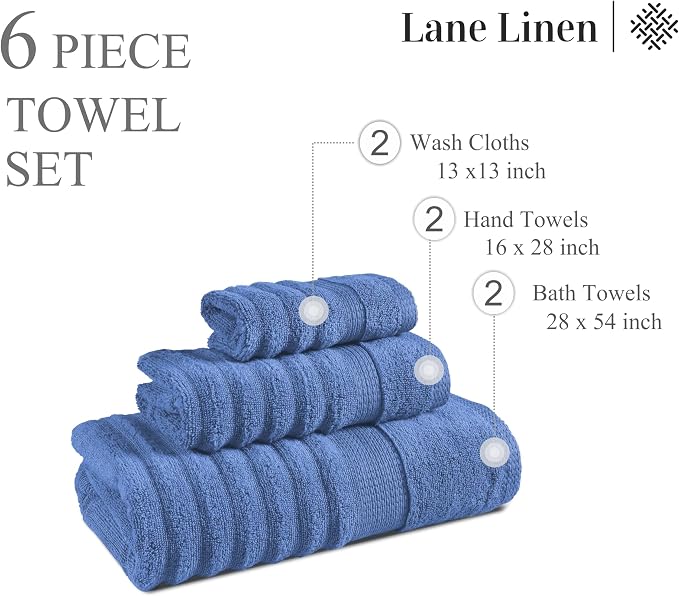 LANE LINEN Bath Towels Set - Image 3