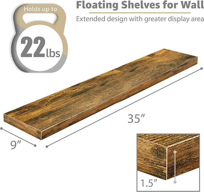 Sorbus Floating Shelves for Wall - Image 3