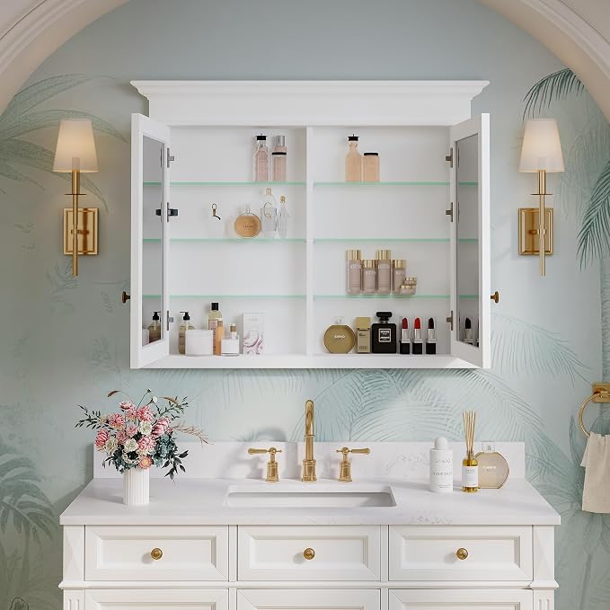 WELLFOR40 x 32" Bathroom Medicine Cabinet - Image 4