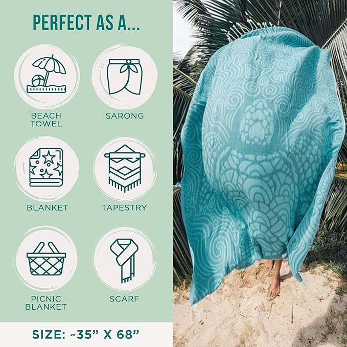 Sand Cloud Turkish Beach Towel - Image 3