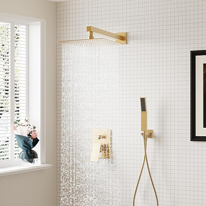 Gold Shower System, Shower Faucet Set - Image 2