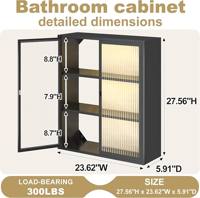Bathroom Wall Cabinet, Medicine Cabinets - Image 3