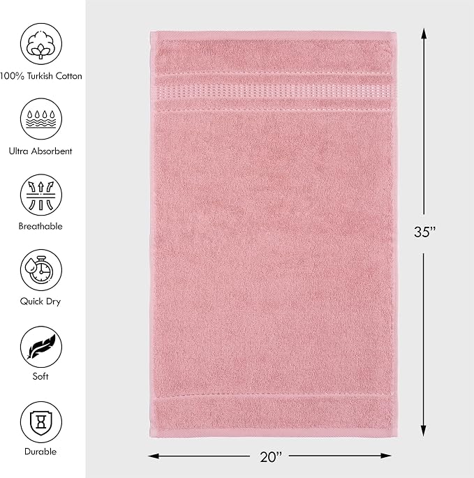 Melissa Linen, 2 Piece Hand Towel Set, 100% Turkish Cotton Face Hand Towels - Image 2