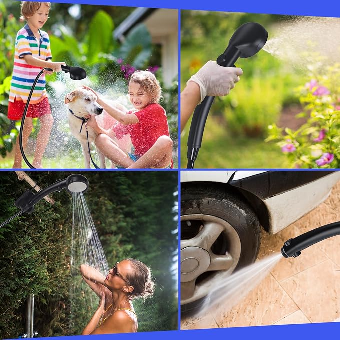 Portable Shower for Camping, Spopal 6000mAh Rechargeable Camping Shower - Image 8