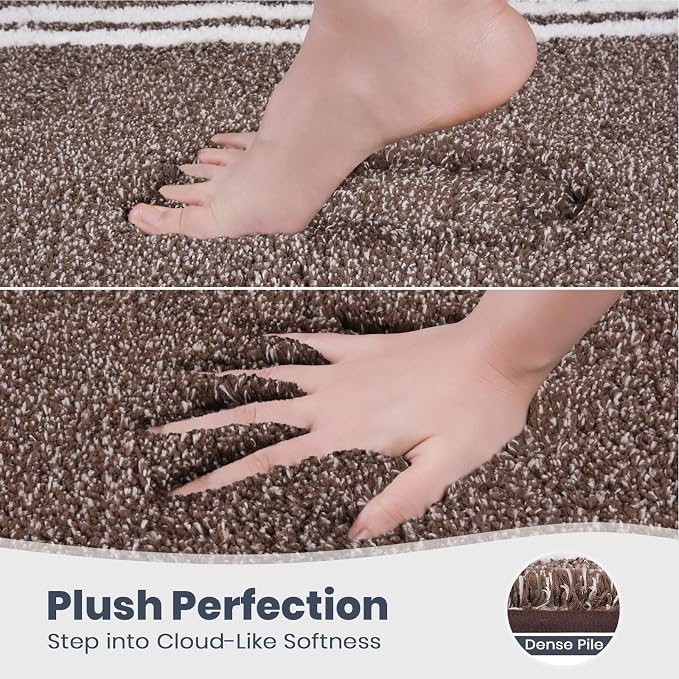 PURRUGS Bathroom Rug Non-Slip Machine Washable 30" x 46", Super Absorbent and - Image 3
