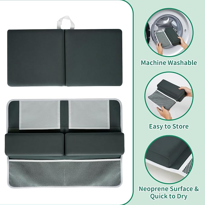 Comfortable Baby Bath Kneeler and Elbow Rest Pad Set, Thick Memory Foam Bath - Image 4