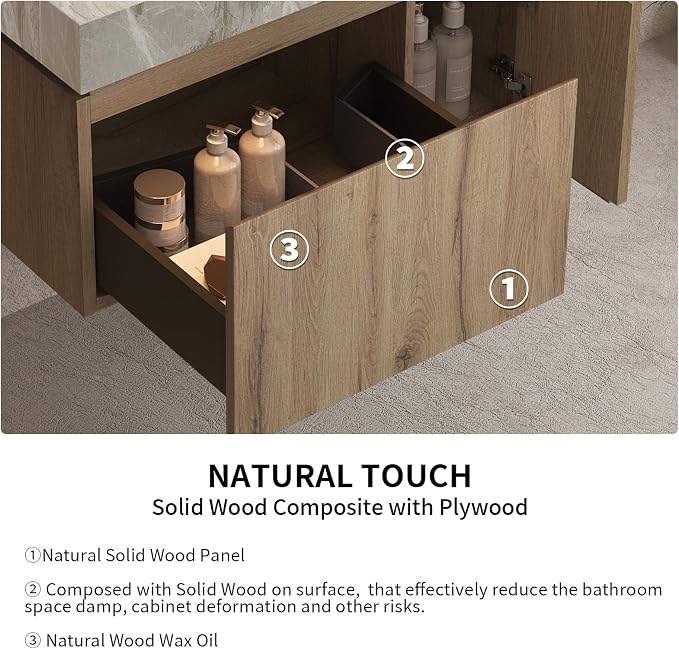 LKTART Floating 30 Inch Bathroom Vanity - Image 4