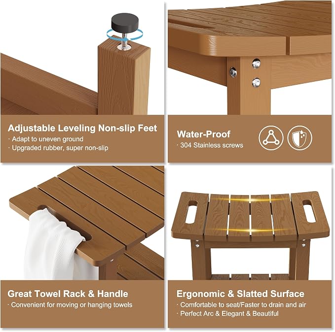 HIPS Shower Benches for Inside Shower, Shower Stool - Image 3
