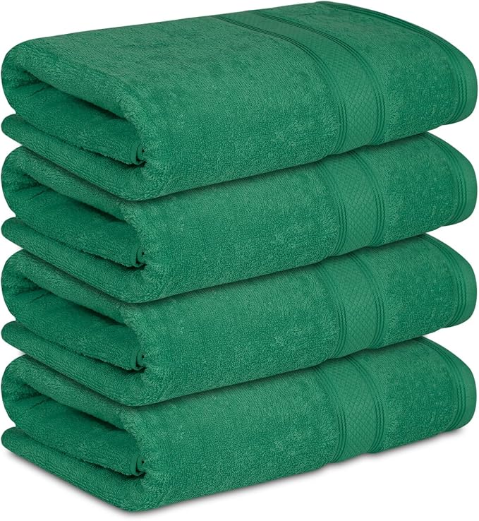 Casa Lino Green Bath Towels Set of 4 - Image 2