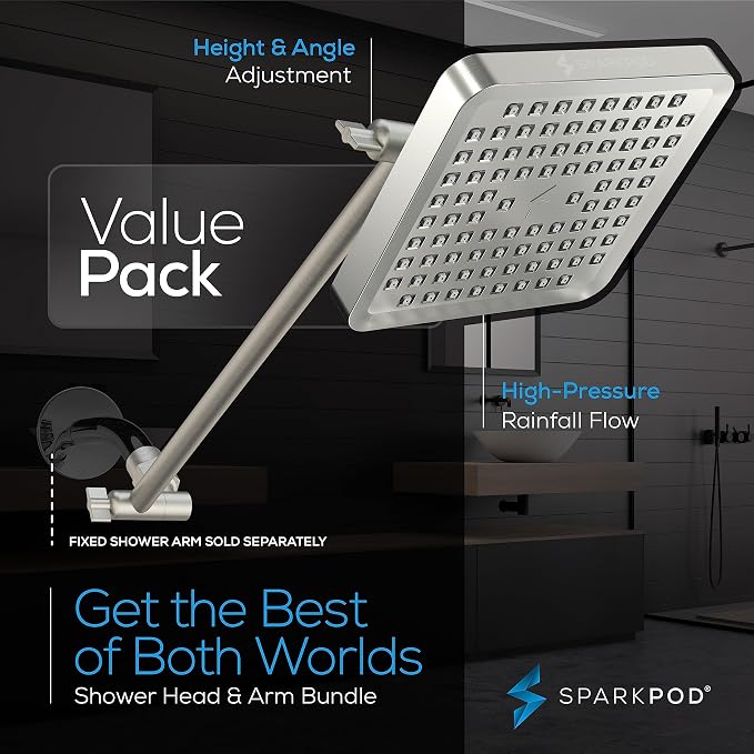 SparkPod Square Rain Shower Head - Image 3