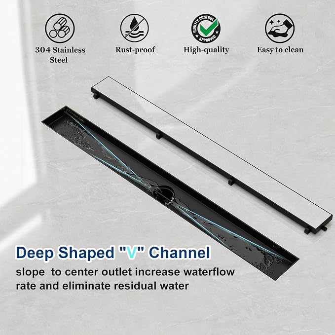 Neodrain 24-Inch Linear Shower Drain - Image 5